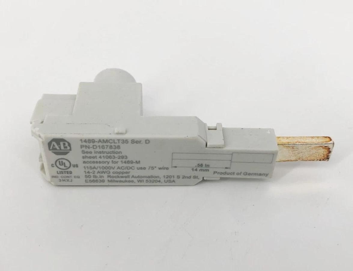 New Allen Bradley 1489-AMCLT35 Terminal Power Feed 115A 1000VAC/DC - No Box