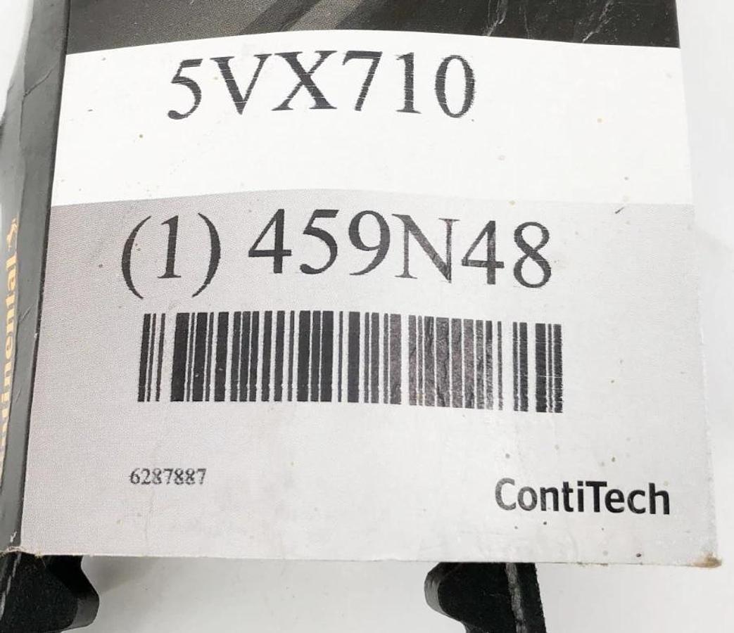 Lot of 2 New Continental 5VX710 Cogged Belts 459N48 - No Box