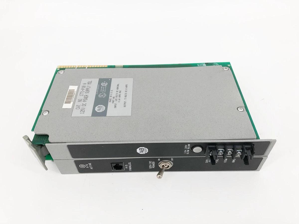 Used Allen Bradley 1771-P10 Ser. A Power Supply Module 125VDC
