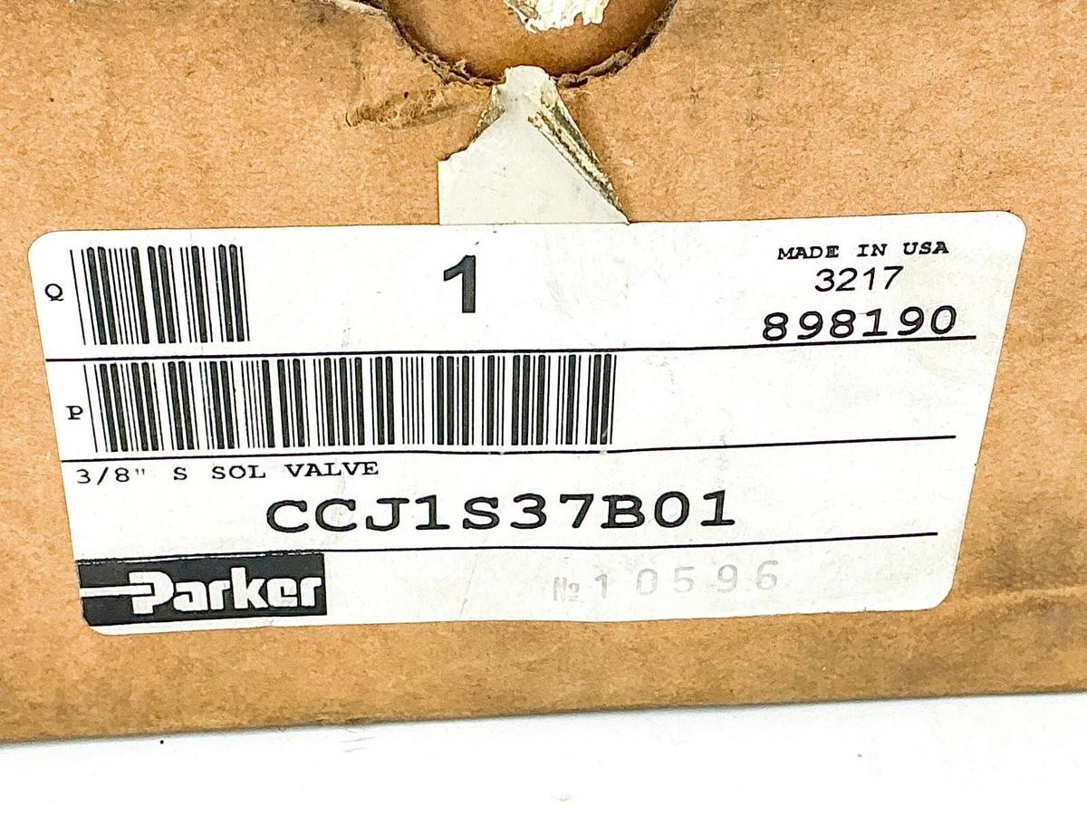 New Parker CCJ1S37B01 3/8" Solenoid Valve 120VAC