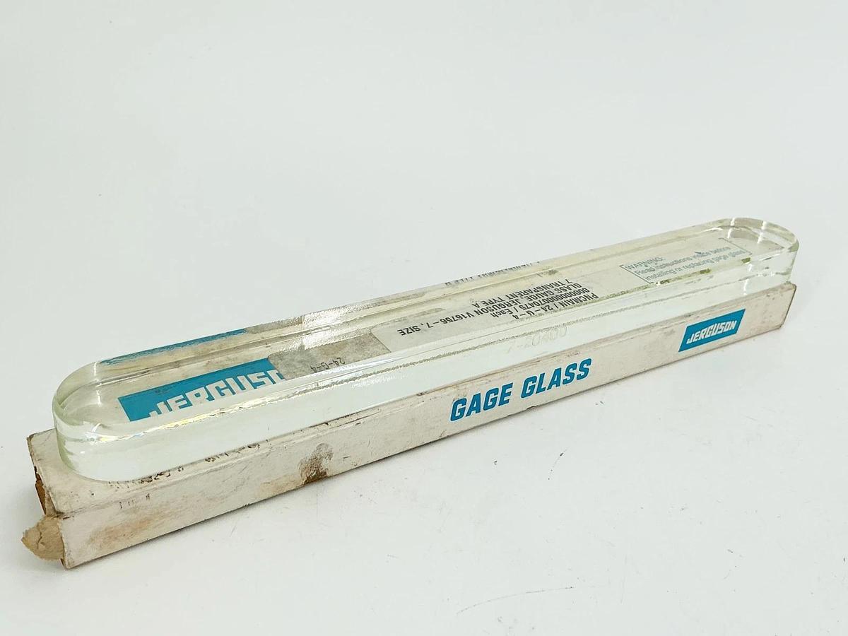New Jerguson 7-20400 V16756-7 Gage Sight Glass Size 7 11" Transparent Glass