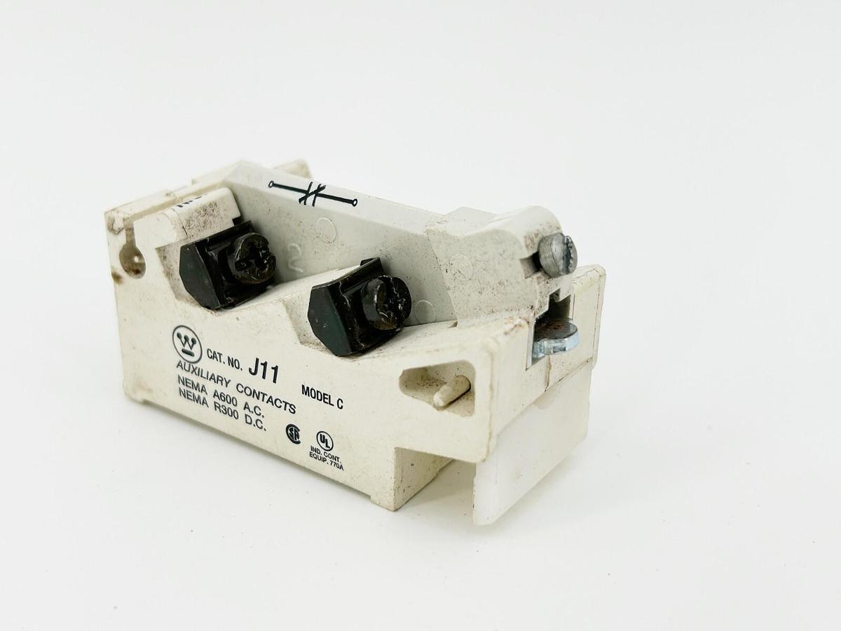 Used Cutler Hammer J11 Auxiliary Contact NMA A600 AC R300 DC 9084A17G01