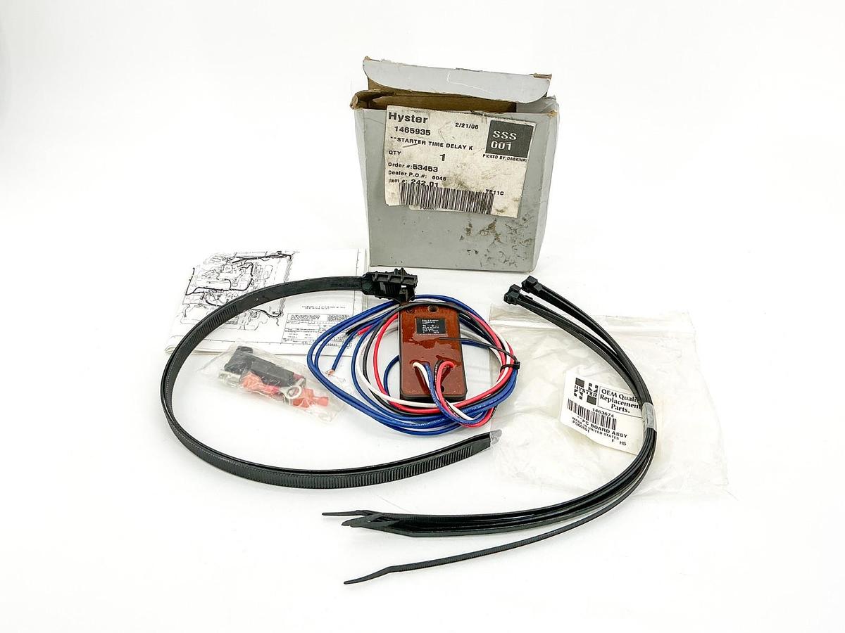 New Hyster 1465935 Starter Time Delay Kit 24V 1/3HP 10A 1463674