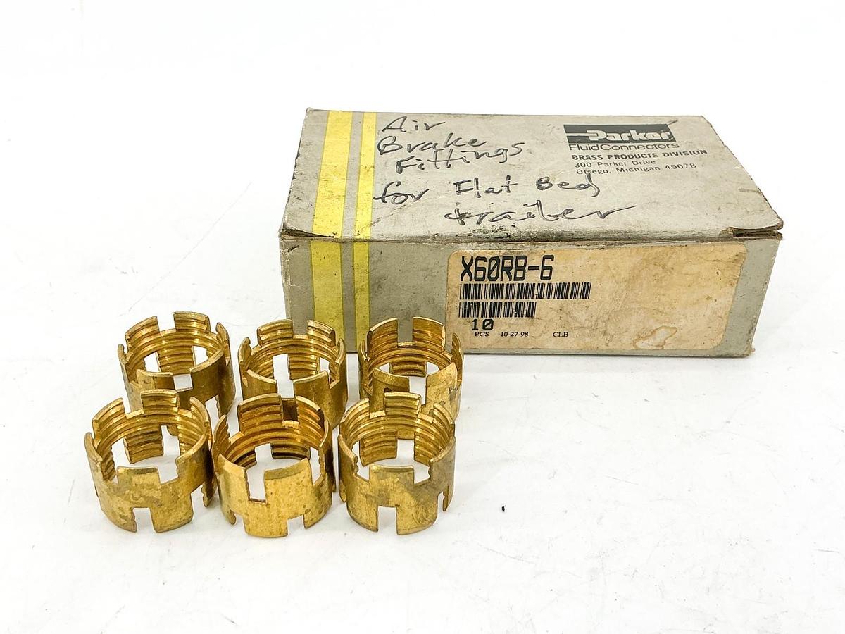 New Lot of 6 Parker X60RB-6 Air Brake Hose Sleeve 3/8"