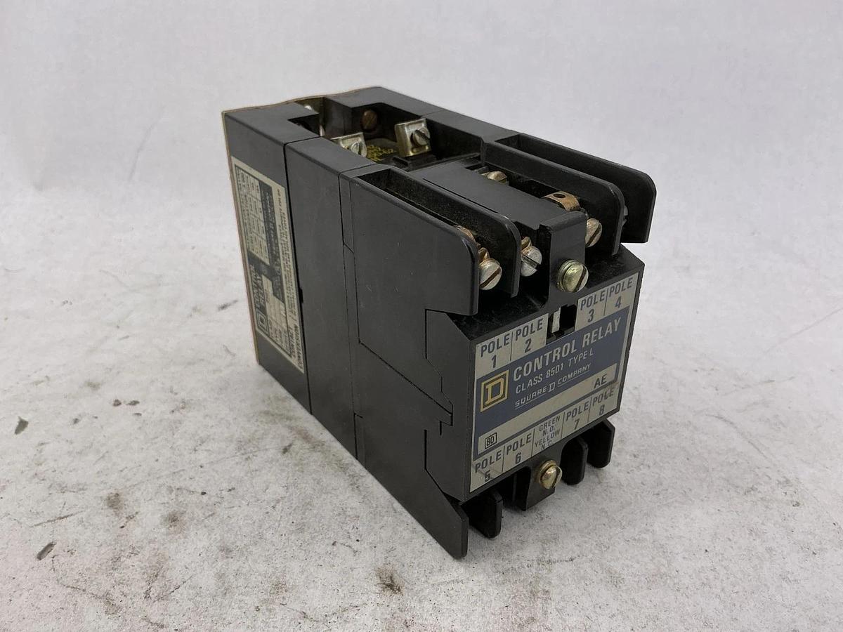 Used Square D 8501LO30 Ser A Magnetic Control Relay 440/480VAC Coil 8501L030