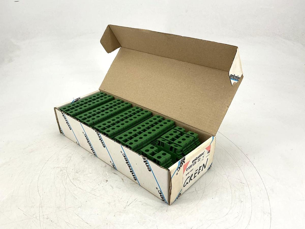 Box of 47 ABB Entrelec 010512822 Terminal Block Green M6/8.1 10512822