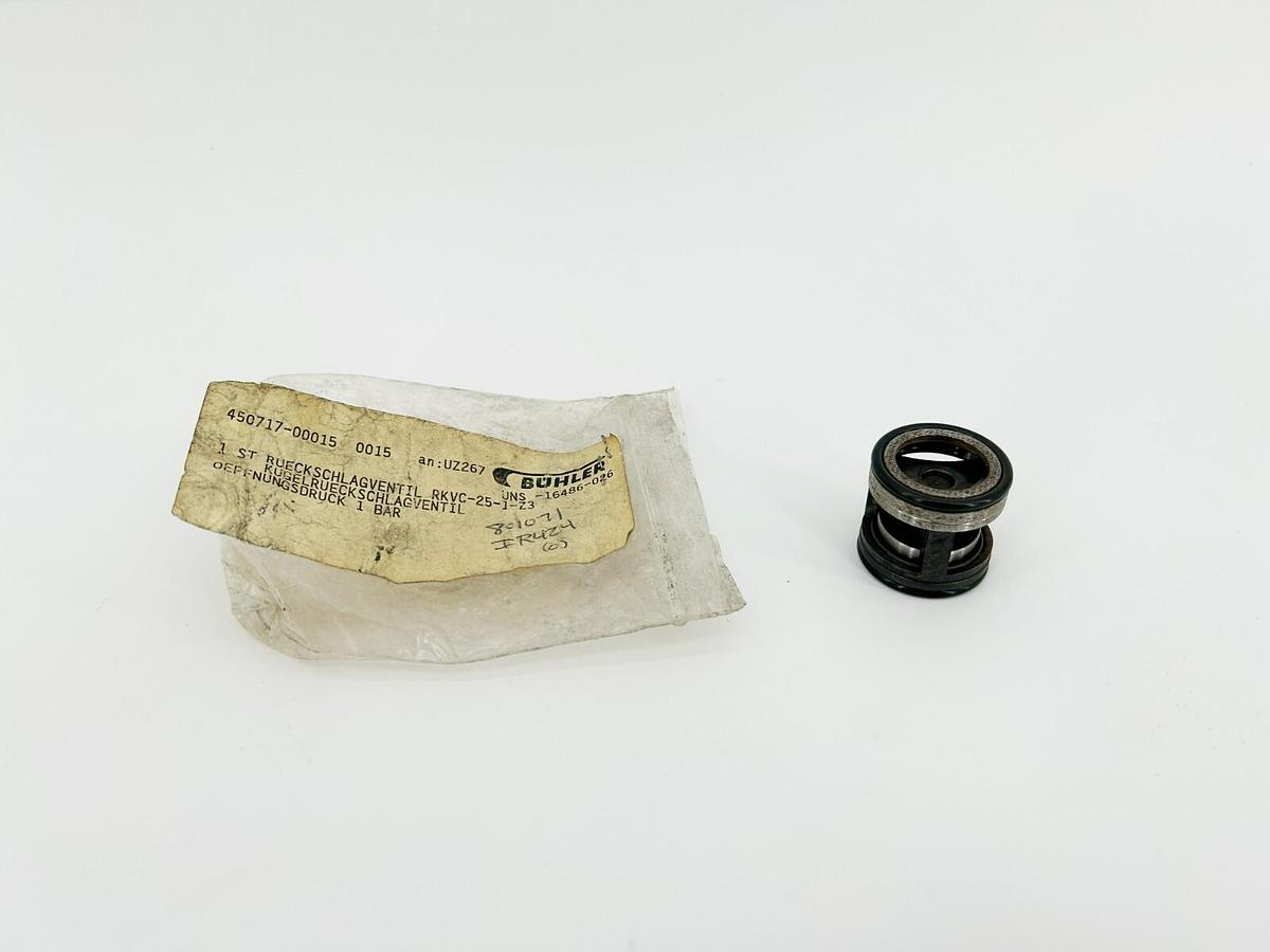 New Buhler UNS-16486-026 Check Valve, RKVC-25-1-Z3
