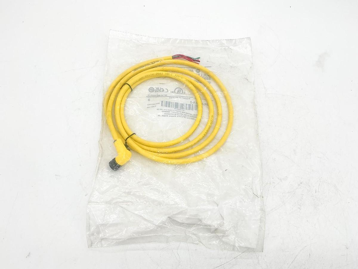 New Allen Bradley 889R-R4AEA-2 QD Cordset 4Pin AC Micro Right Angle Ser.B