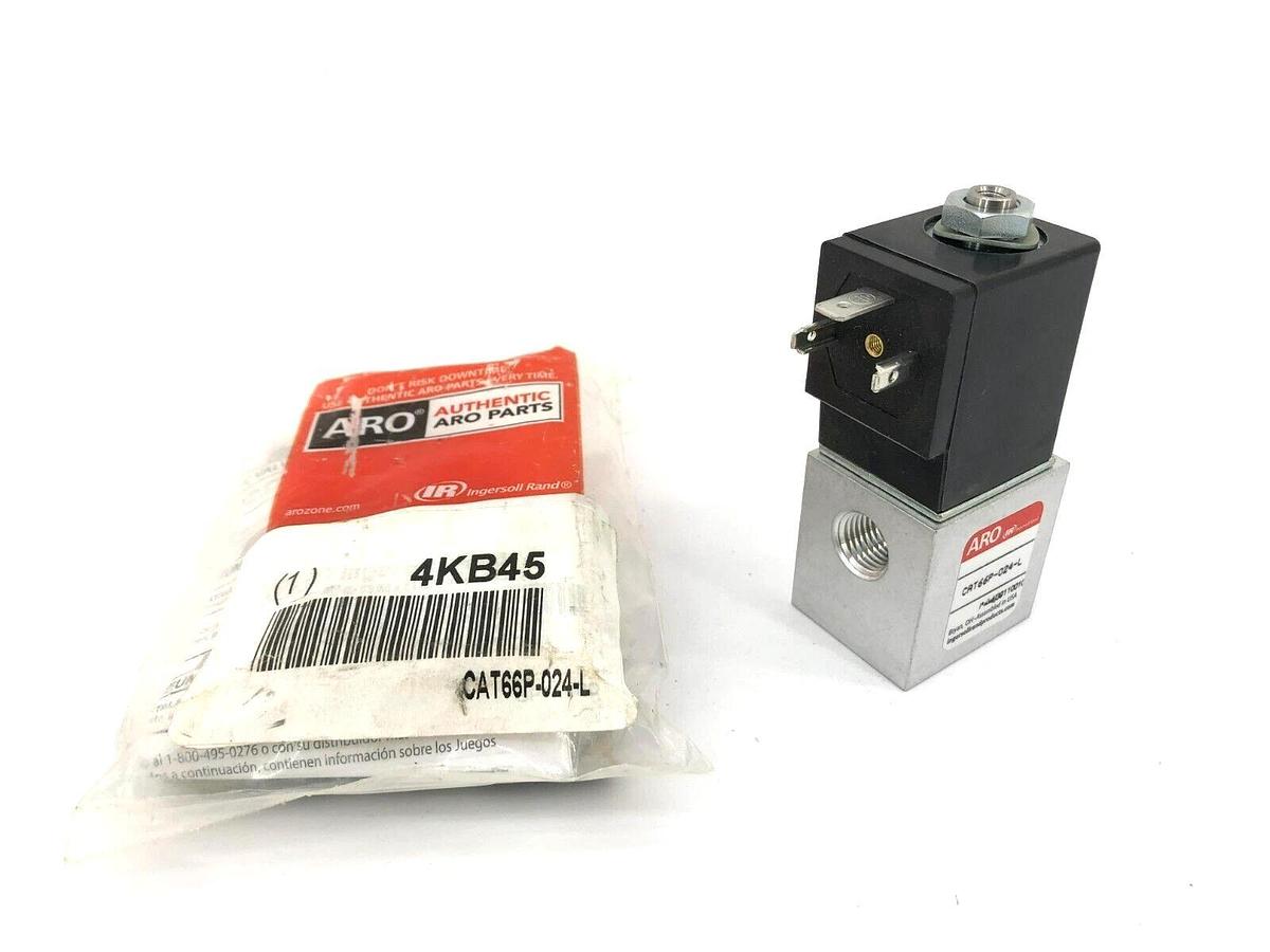 New ARO CAT66P-024-L Solenoid Air Control 1/4" 24VDC 4KB45