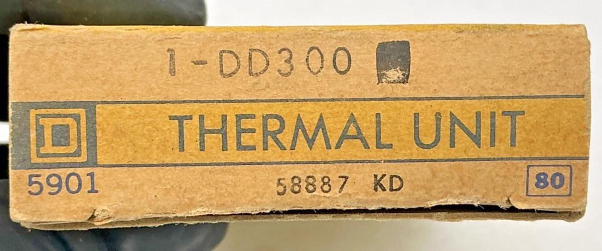 Lot of 3 New Square D 1-DD300 Overload Relay Thermal Unit DD300 58887