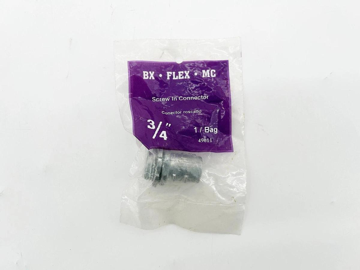 New Lot of 4 Sigma Electric Flex Screw Connector 3/4" 49011