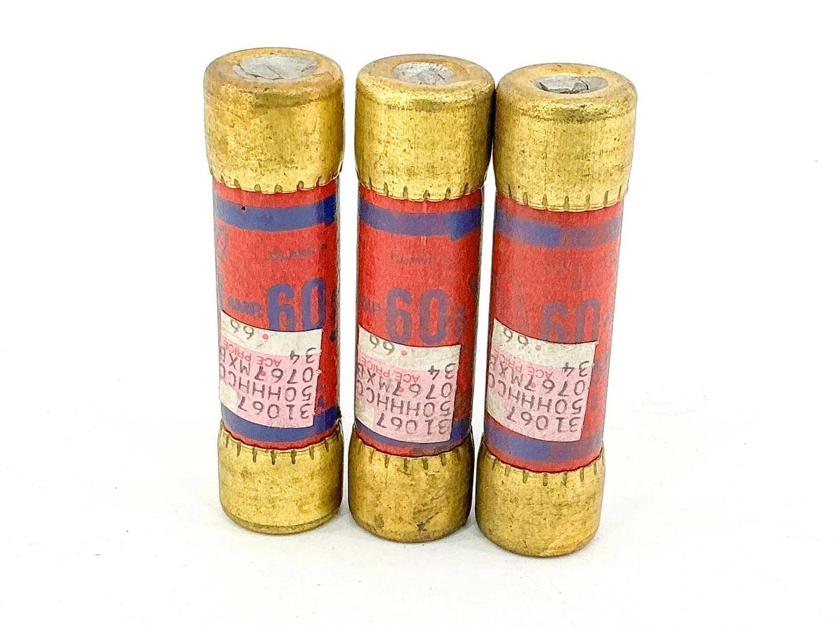 New Lot of 3 Eagle Electric 655 Fuse 60A 250V - No Box