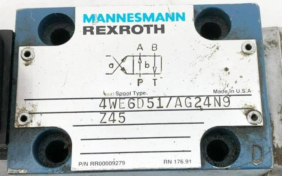 Used Rexroth 4WE6D51/AG24N9 Solenoid Valve