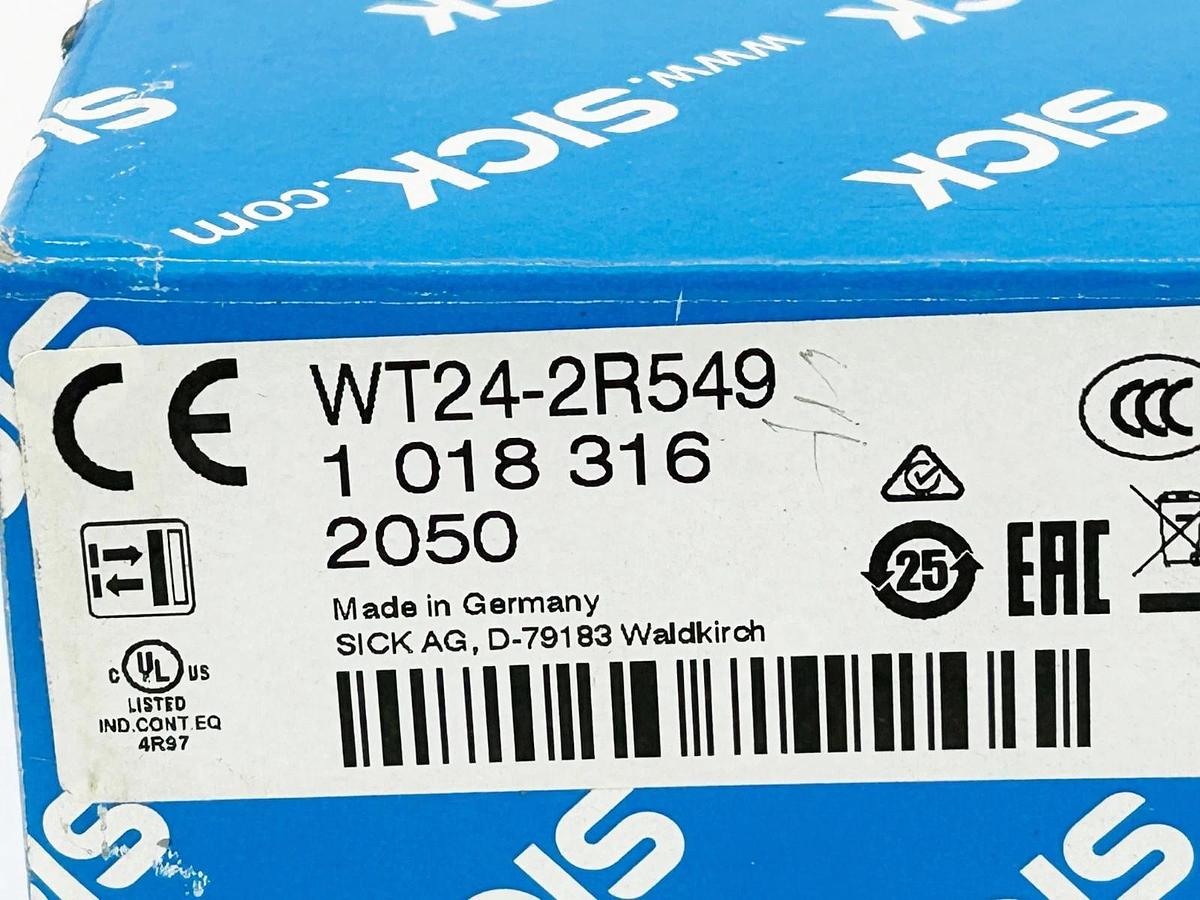 New Sick WT24-2R549 Proximity Photoelectric Sensor 250V 2VA 2.5A IP67 1018316