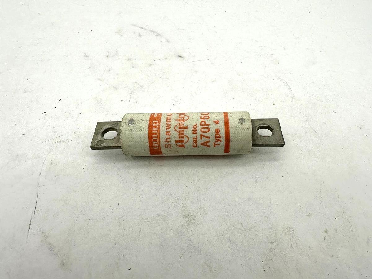 Lot of 2 New Gould Shawmut A70P50 Amtrap Fuse Type 4 10A 700V