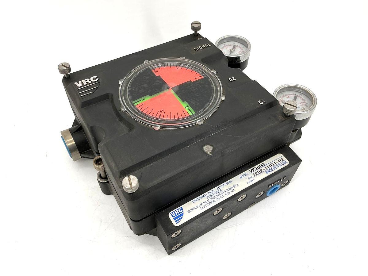Used VRC VP700G Pneumatic Positioner Flat 90 Degree Indicator 30-150PSI VP700-G