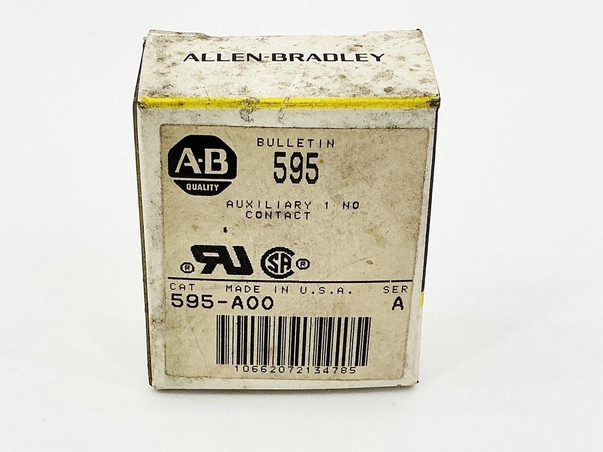 New Lot of 3 Allen Bradley 595-A00 Auxiliary Contact