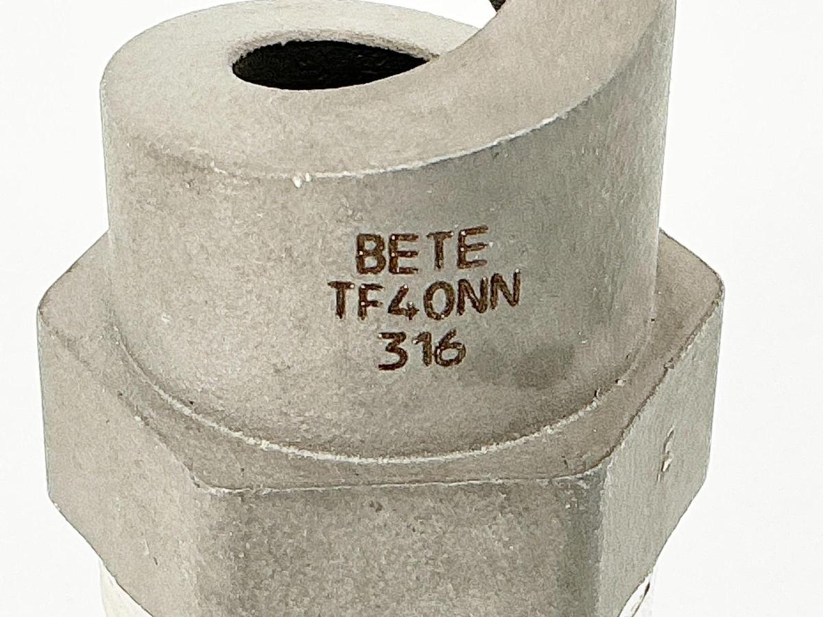 New Bete TF40NN Cone Spiral Nozzle 1" 316 - No Box