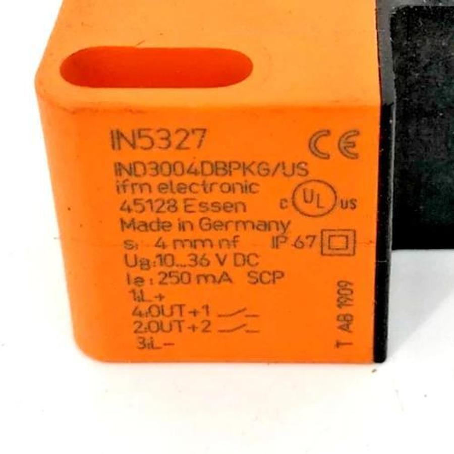 New IFM IN5327 Inductive Proximity Sensor 10-36VDC - No Box