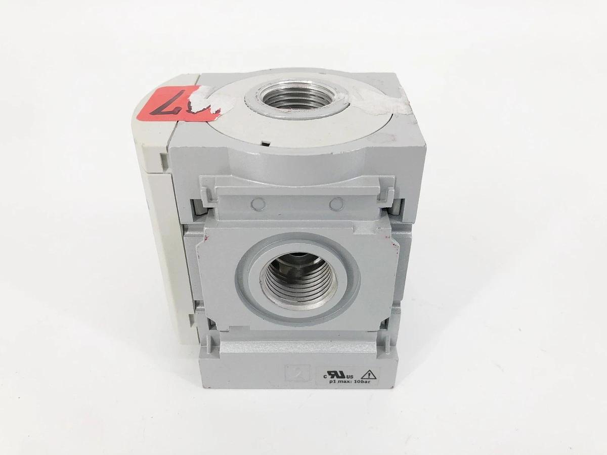 Used Lot of 2 Festo MS6-FRM-1/2-UL1 Branching Modules 300psi 527676