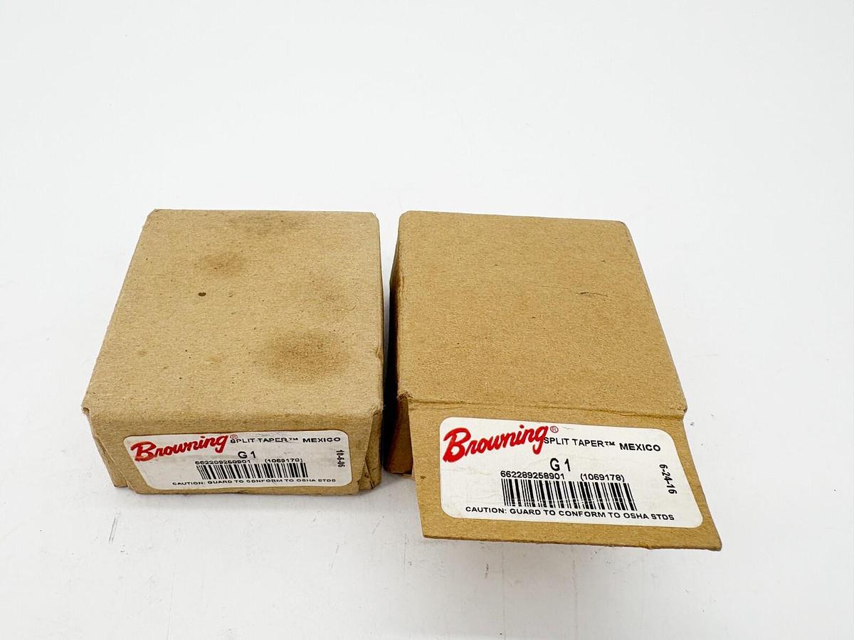 Lot of 2 New Browning G x 1" Split Taper Bushings
