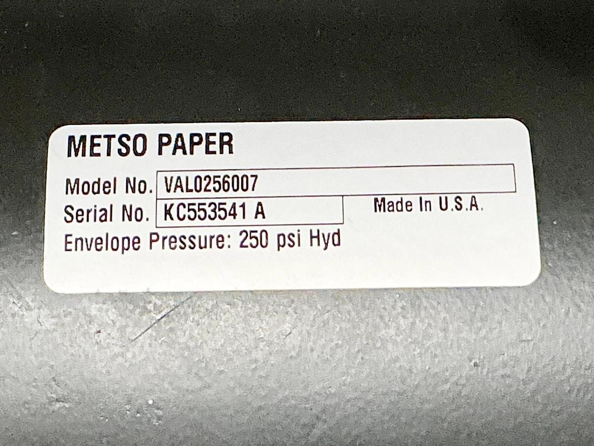 New Metso Paper VAL0256007 Pneumatic Cylinder 250PSI 6.00 Stroke - No Box