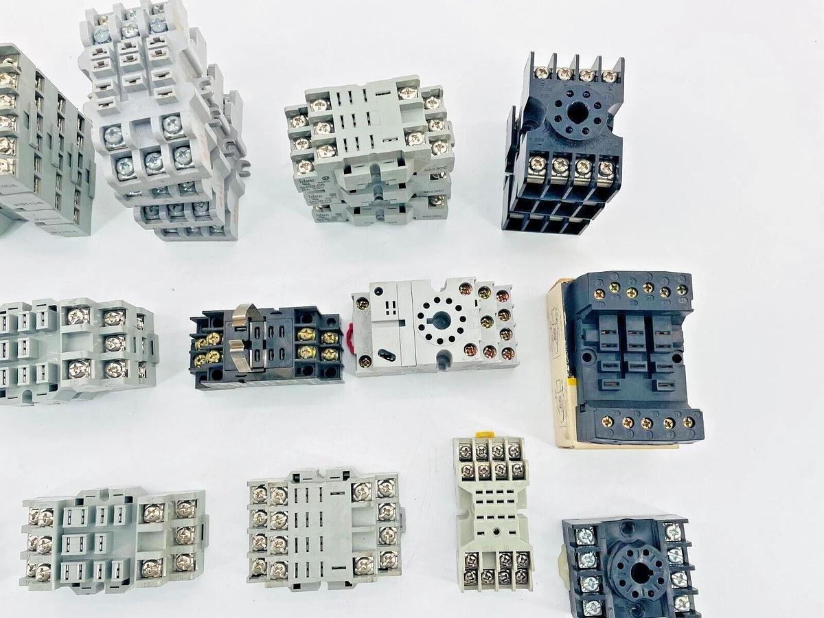 Lot of 27 Socket Relays Allen Bradley Square D IDEC P&B Gould