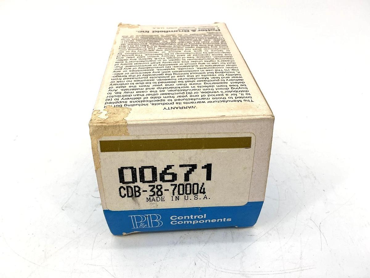 New Potter & Brumfield CDB-38-70004 Time Delay Relay 0.6-60sec 8-Pin 10A 240VAC