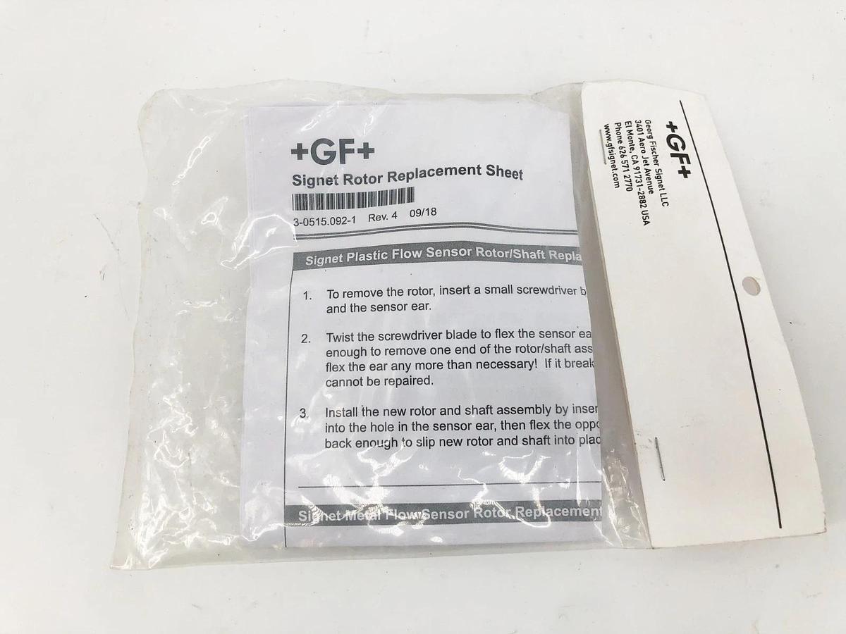 New GF Signet 3-2536.320-1 Rotor for 2535/2536 PVDF Black 198 820 052