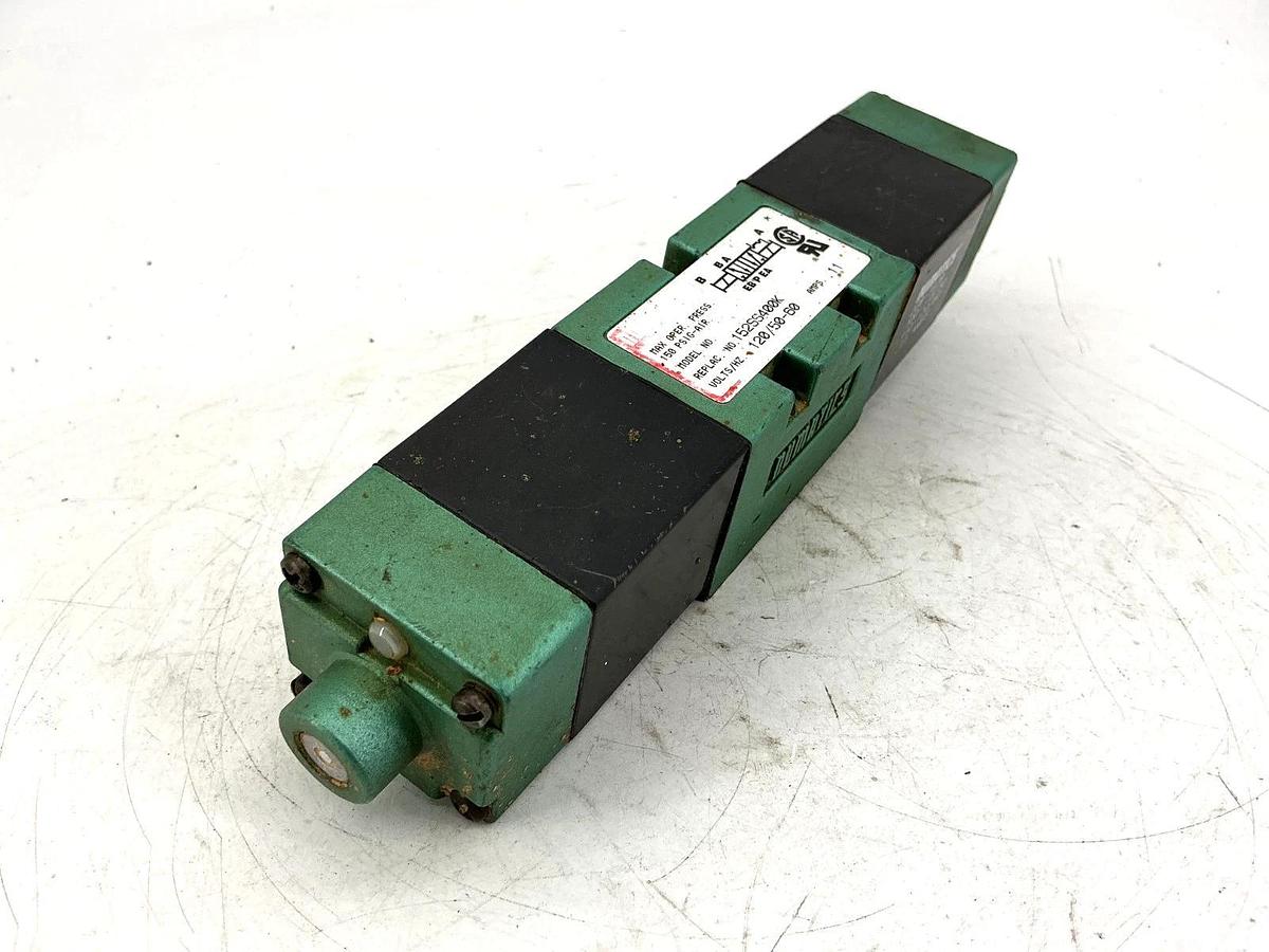 Used Numatics 152SS400K Solenoid Valve 150PSIG-Air 0.11A 110/120V 50/60HZ