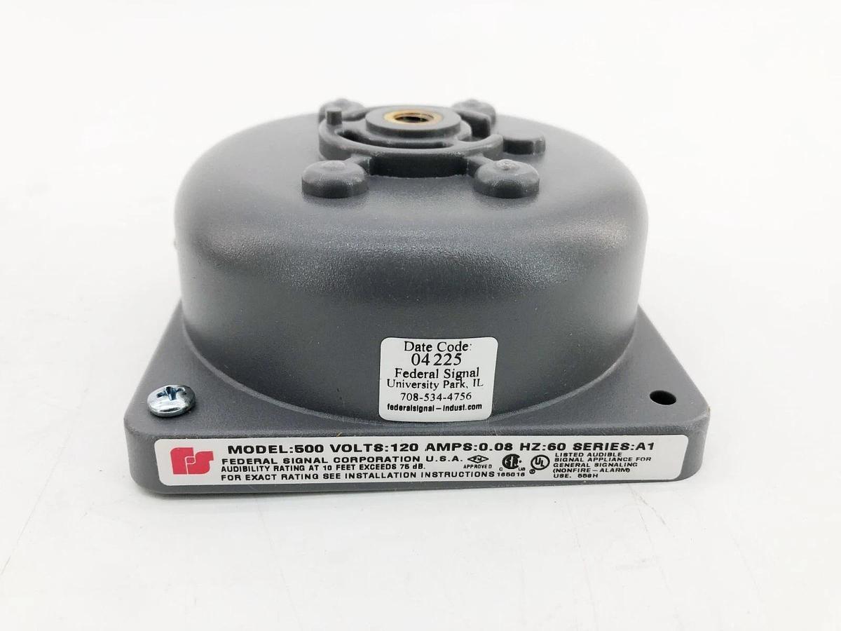 New Federal Signal 506-120-1 Bell Indoor/Outdoor 120VAC Gray 5T589 Model A-6