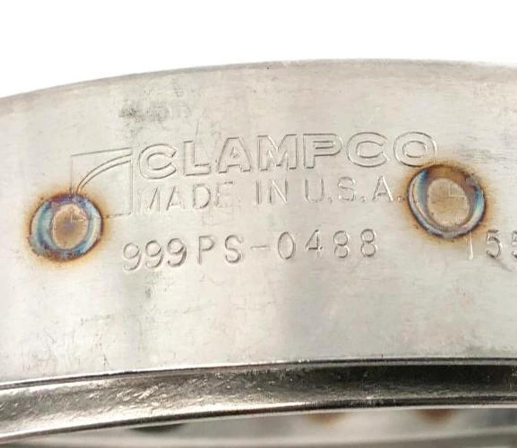Lot of 2 New Clampco 999PS-0488 Stainless Steel Band Clamp - No Box