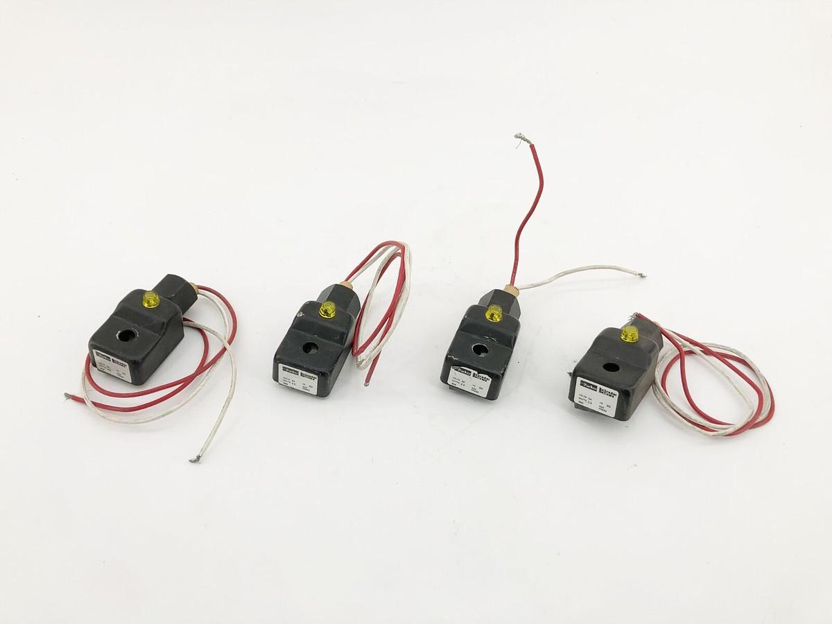 Used Lot of 4 Parker Schrader Bellows 3605 Coils 24VDC 2.5W