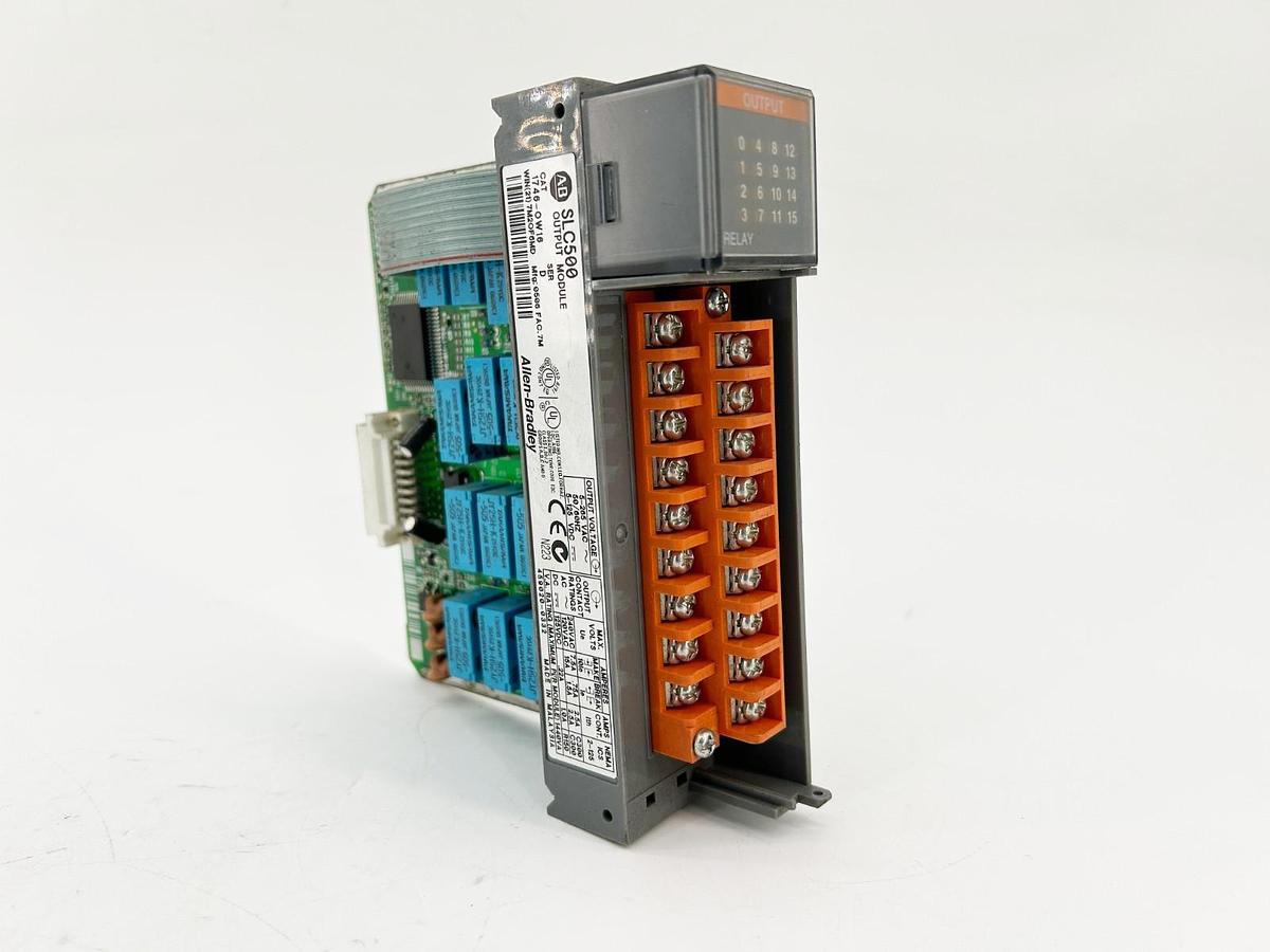 Used Allen Bradley 1746-OW16 SLC 500 Output Module Relay 16 Point 250V