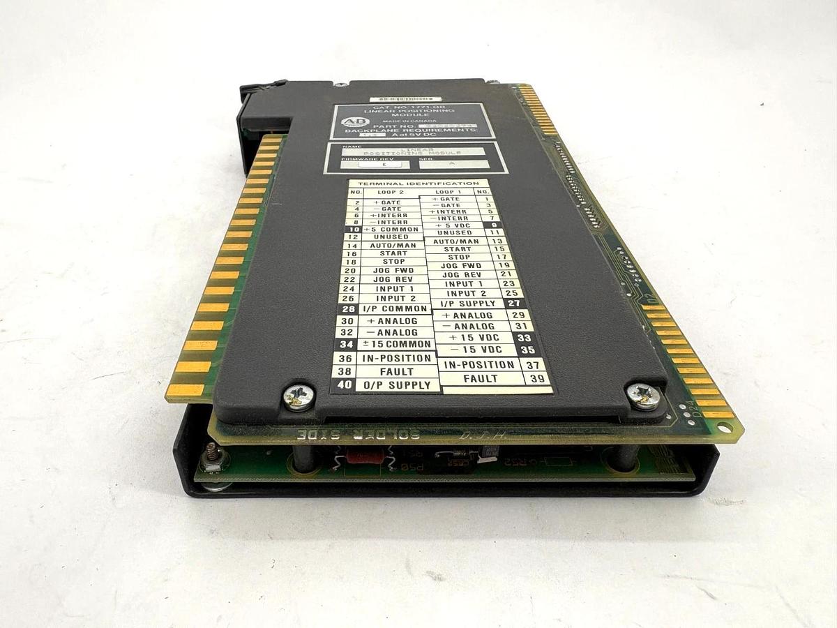 Used Allen-Bradley 1771-QB Ser. A Linear Positioning Module Firm. Rev. E