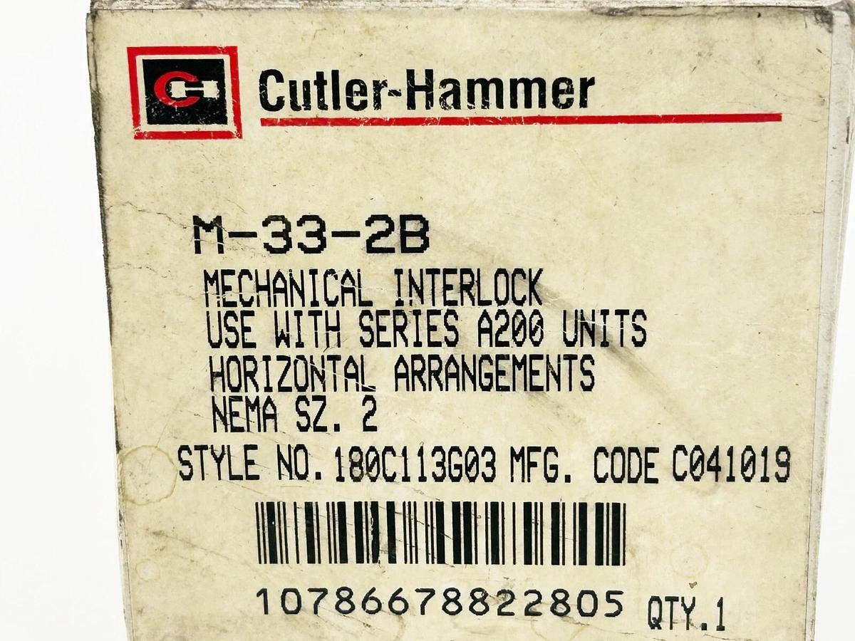 New Cutler-Hammer M-33-2B Interlock Switch Size 2
