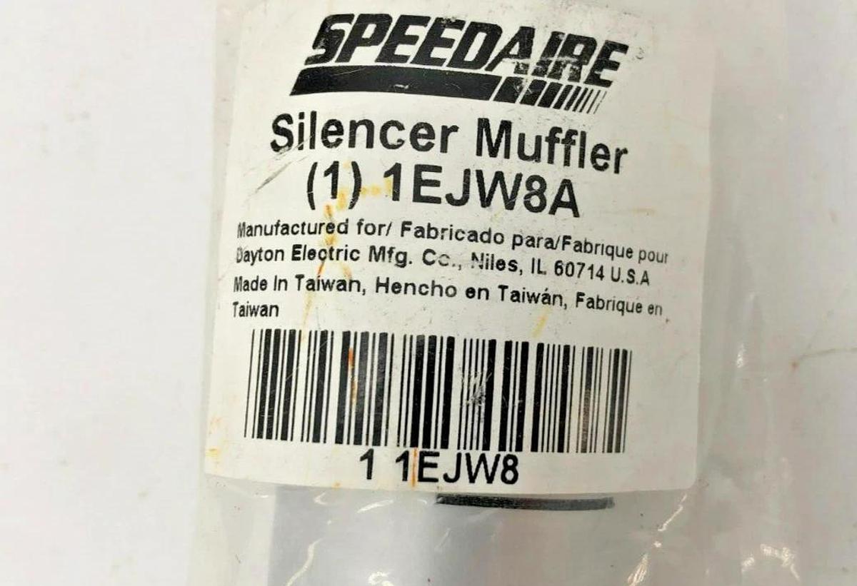 Lot of 2 New Speedaire1EJW8A Silencer Mufflers 3/8 MNPT, 1" Dia, Male, (F1)