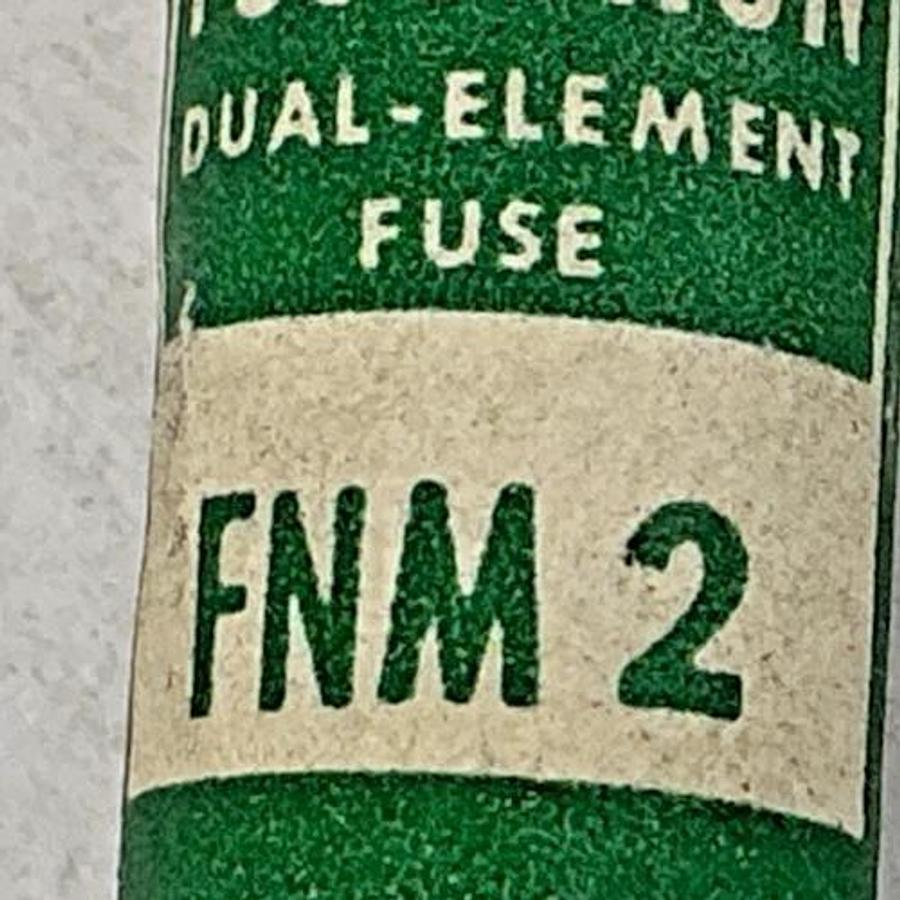 Lot of 5 New Bussmann FNM-2 Fusetron Dual-Element Fuse 2A 250V