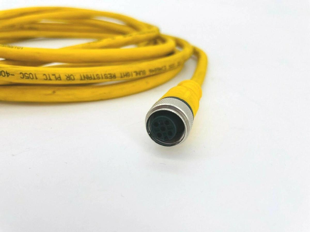 Used New Turck RKC 4.4T-4 Cordset M12 Female to Pigtail 4M U5300 No Bag