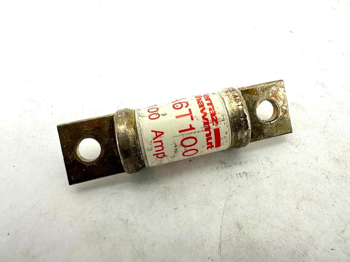 Used Lot of 3 Ferraz Shawmut A6T100 Current Limiting Class T Fuse 100A 600V