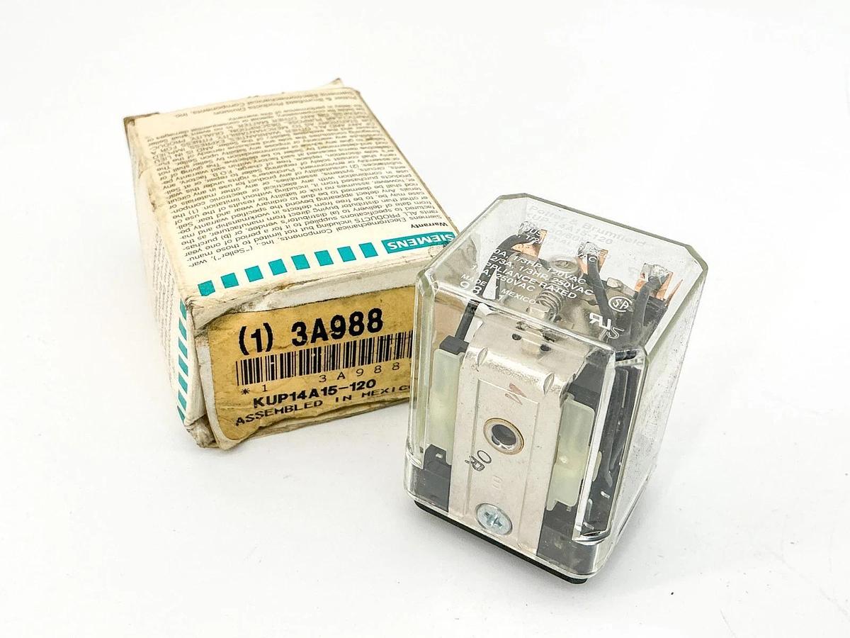 New Simens Potter & Brumfield KUP14A15-120 Relay 120V 3A 3A988