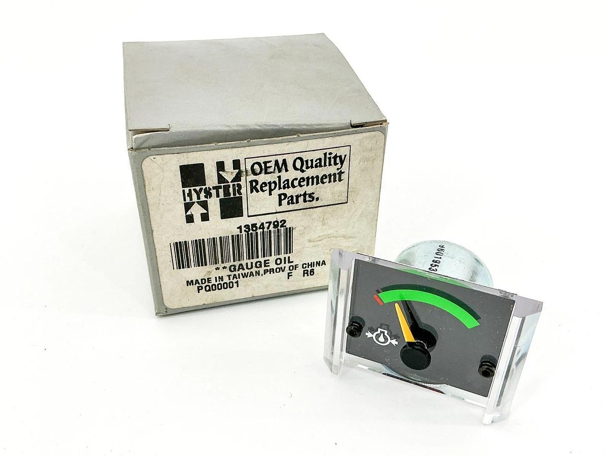 New Hyster 1354792 Oil Pressure Gauge