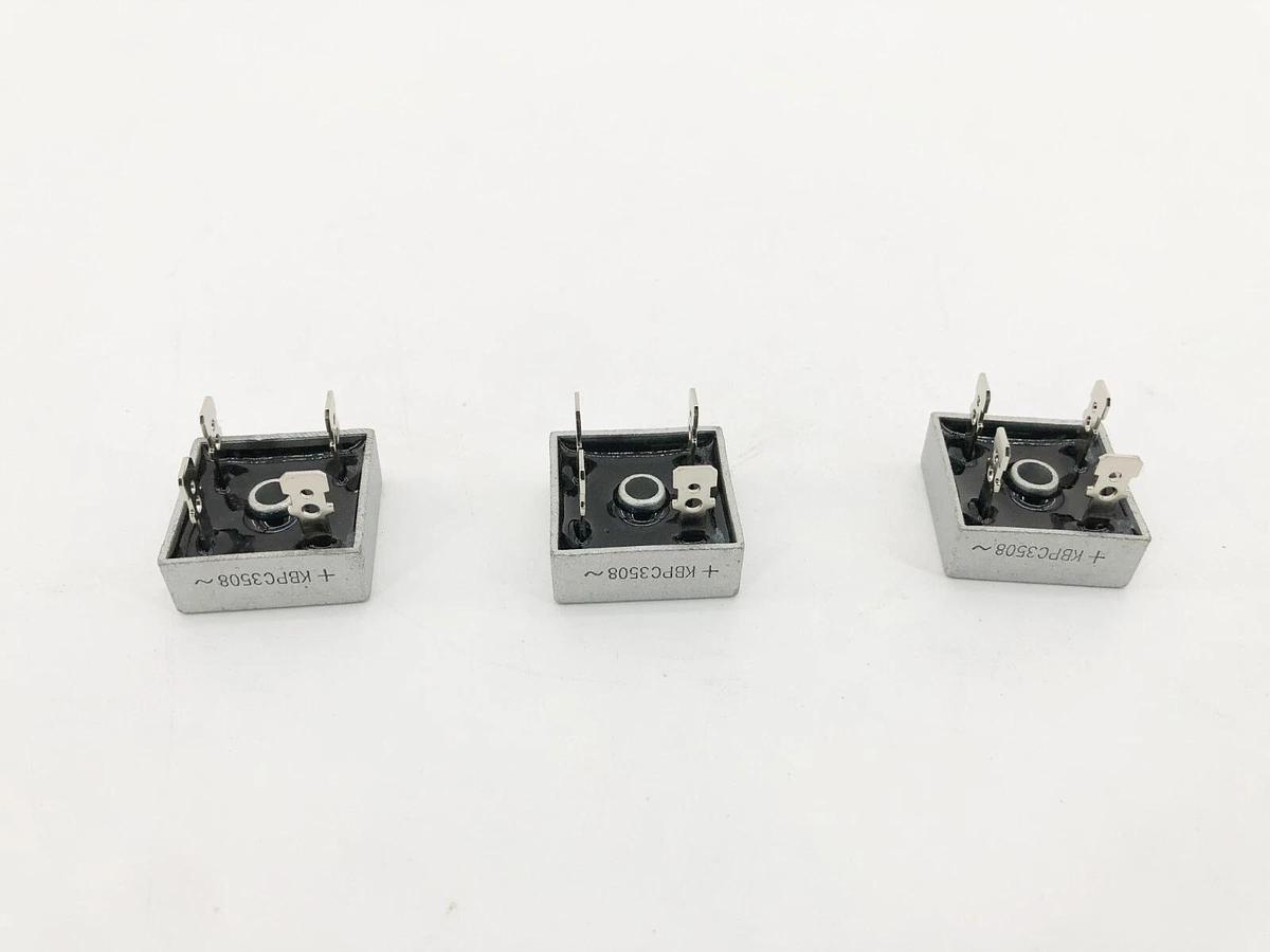 Lot of 3 New Dean Technology KBPC3508 Bridge Rectifiers 800V 400A 560V 35A