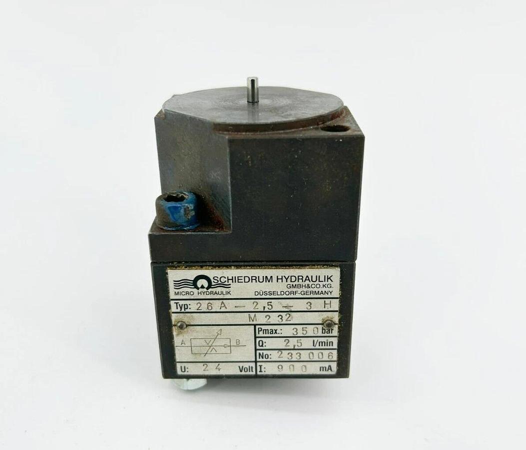 Used Schiedrum Hydraulik 26A-2,5-3H Valve Manifold, 350 bar