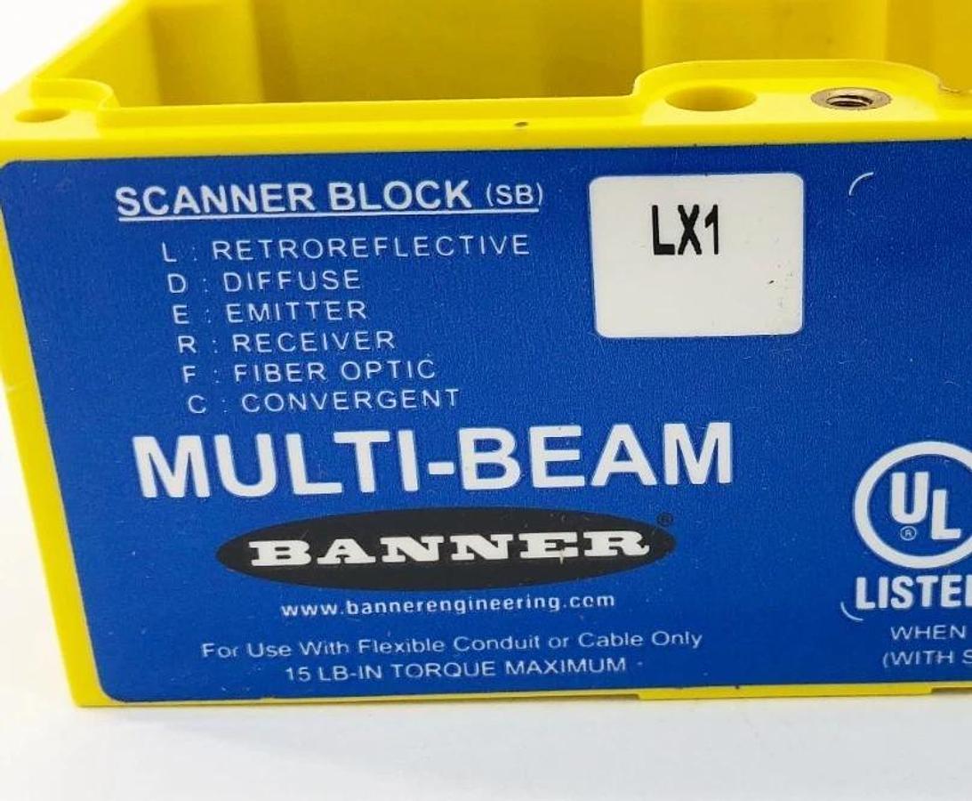 New Banner Engineering SBLX1 Multi-Beam Scanner Block 16647