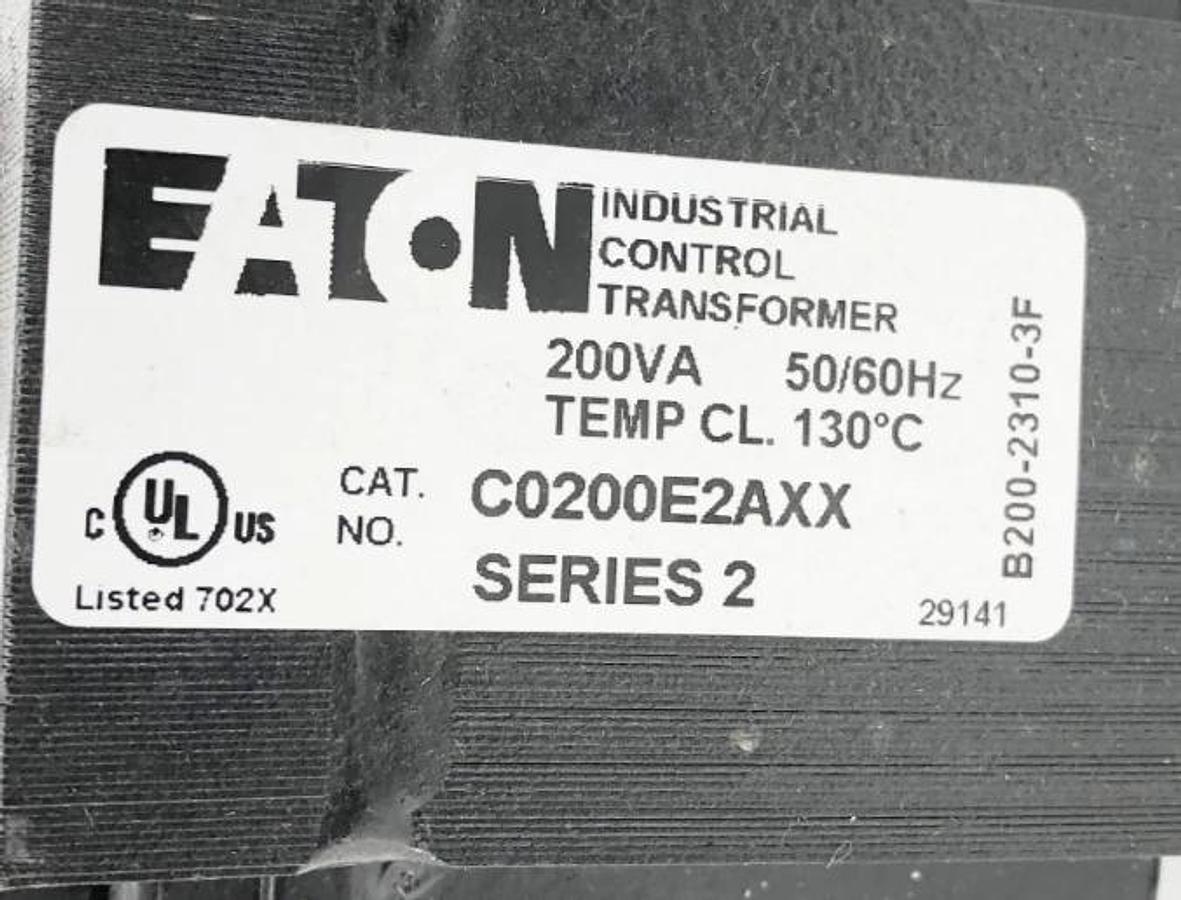 New Eaton C0200E2AXX Control Transformer 200VA 230X460-115V - No Box