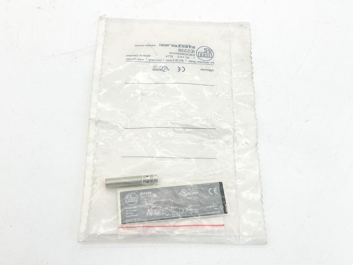 New IFM IE5338 Inductive Sensor 10-30VDC 100mA IEBC003BASKG/AS