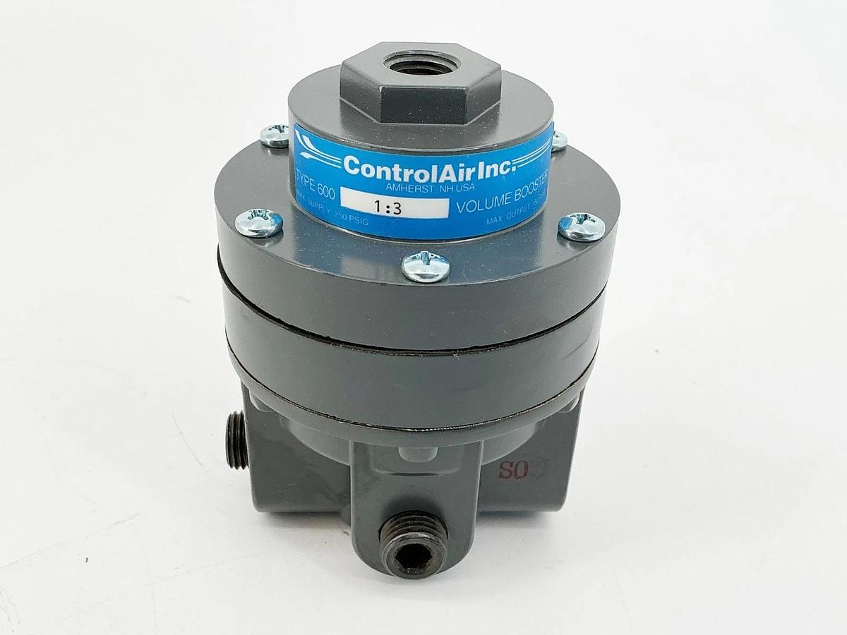 New Controlair Inc 600-BC Volume Booster Relay 1:3 Ratio 1/4NPT