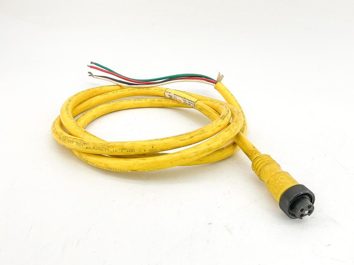 Used Allen Bradley 889N-F4AFC-6F QD Cordset 4Pin Mini Straight 6' Ser.B