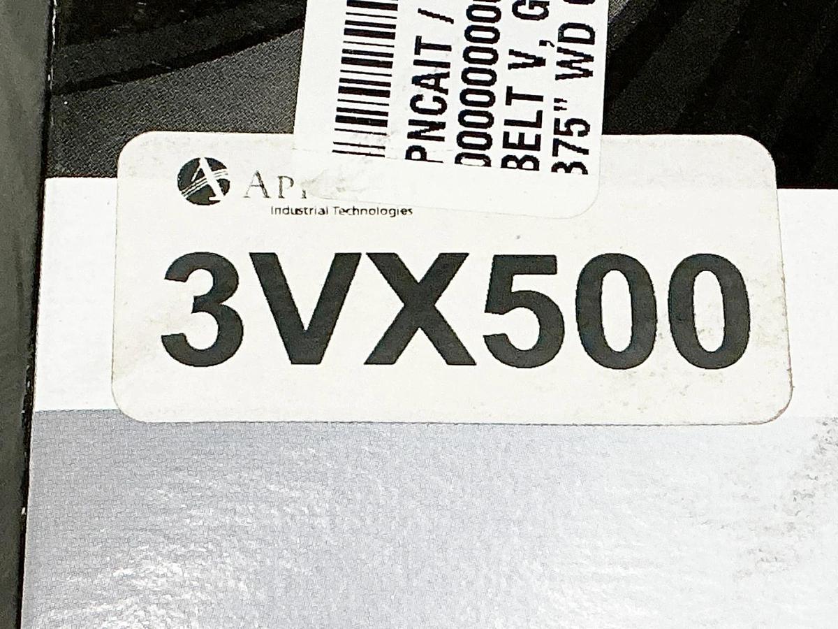 New Lot of 2 Continental 3VX500 Cogged V-Belt 50"OD 0.38" Width - No Box